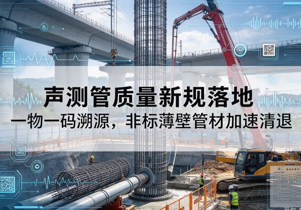 丛台声测管质量新规落地，一物一码溯源，非标薄壁管材加速清退