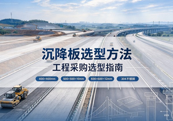 丛台沉降板选择方法